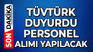 TÜVTÜRK B Ehliyeti Olan Araç Kullanabilen Eleman Alımı Yapacak