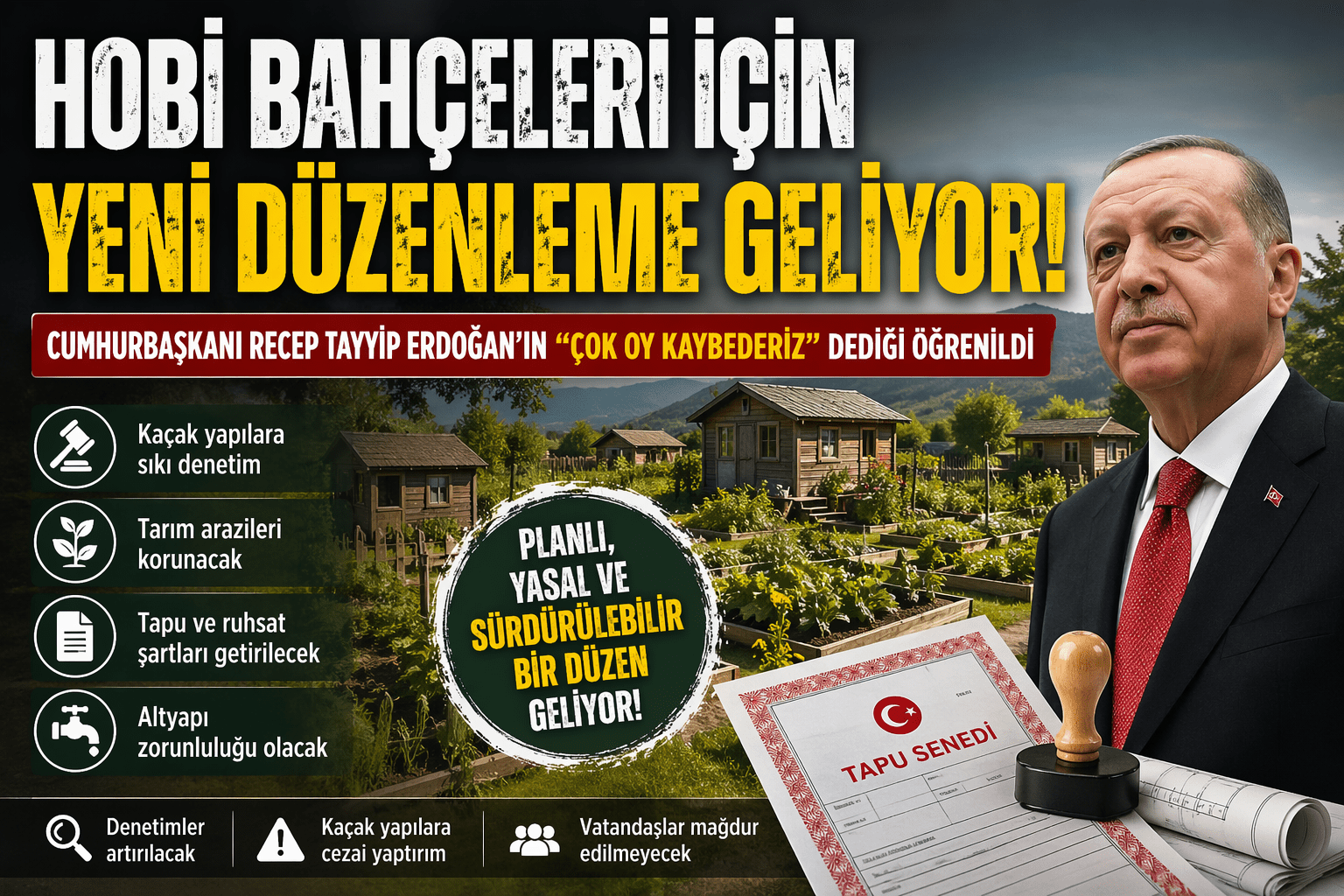 Hobi Bahçeleri İçin Yeni Düzenleme Geliyor: Sahiplerini Neler Bekliyor?