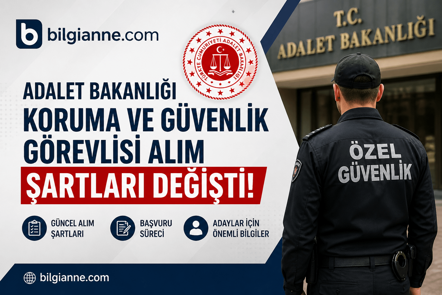 Adalet Bakanlığı Koruma Ve Güvenlik Görevlisi Alım Şartı Değişti