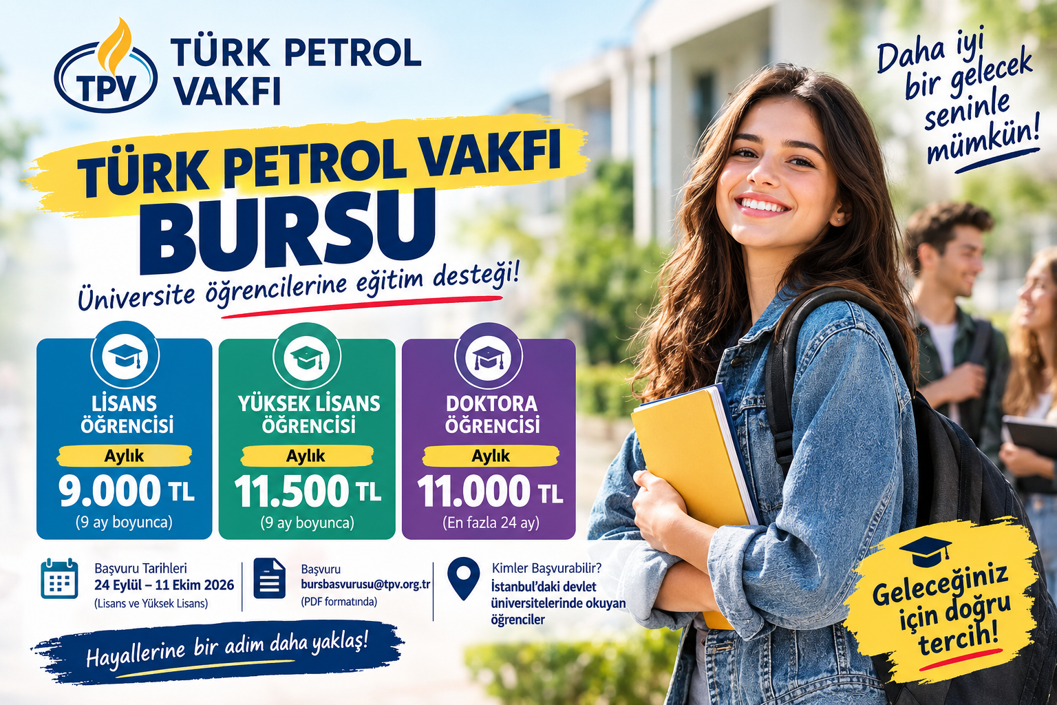 Türk Petrol Vakfı Bursu 2026-2027: Başvuruları Başladı!