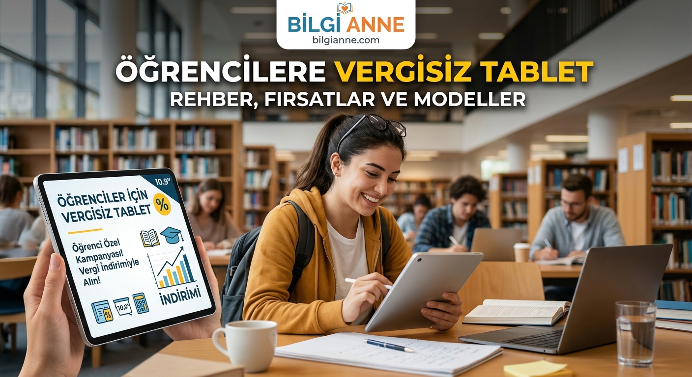 Öğrencilere Vergisiz Tablet: Kimler Alabilir? Başvuru Şartları ve 5.500 TL’ye Kadar Destek