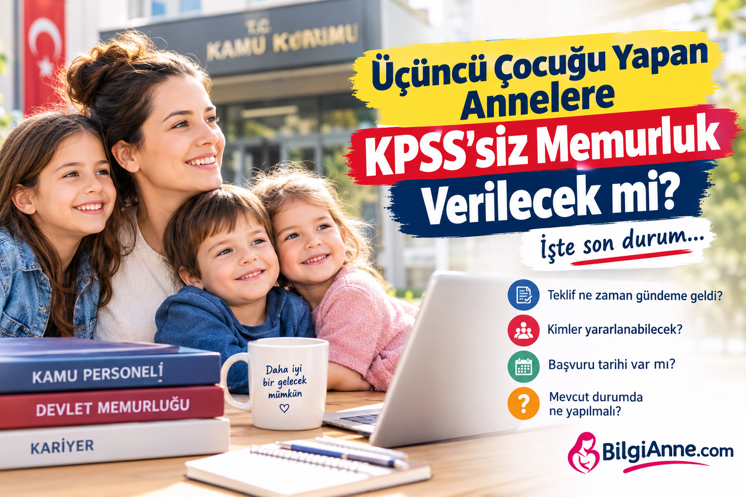 Üçüncü Çocuğu Yapan Annelere KPSS Şartı Olmadan Memurluk Verilecek mi? İşte Son Durum